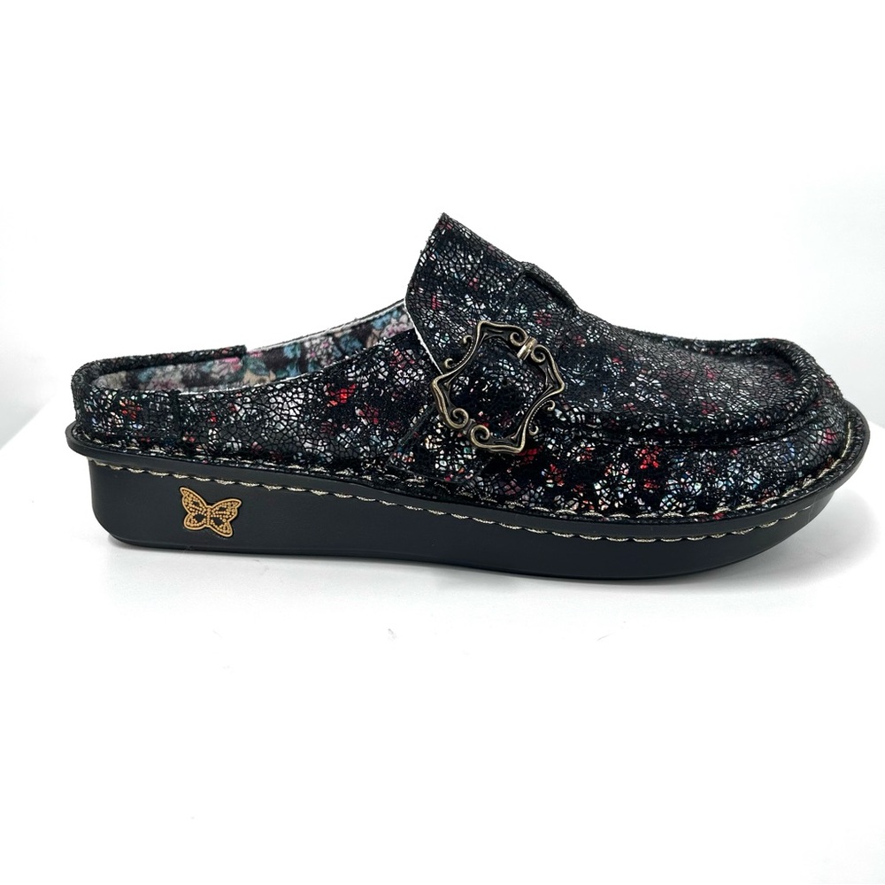 Alegria Black Brigid Floral Mules - Picture 6 of 7